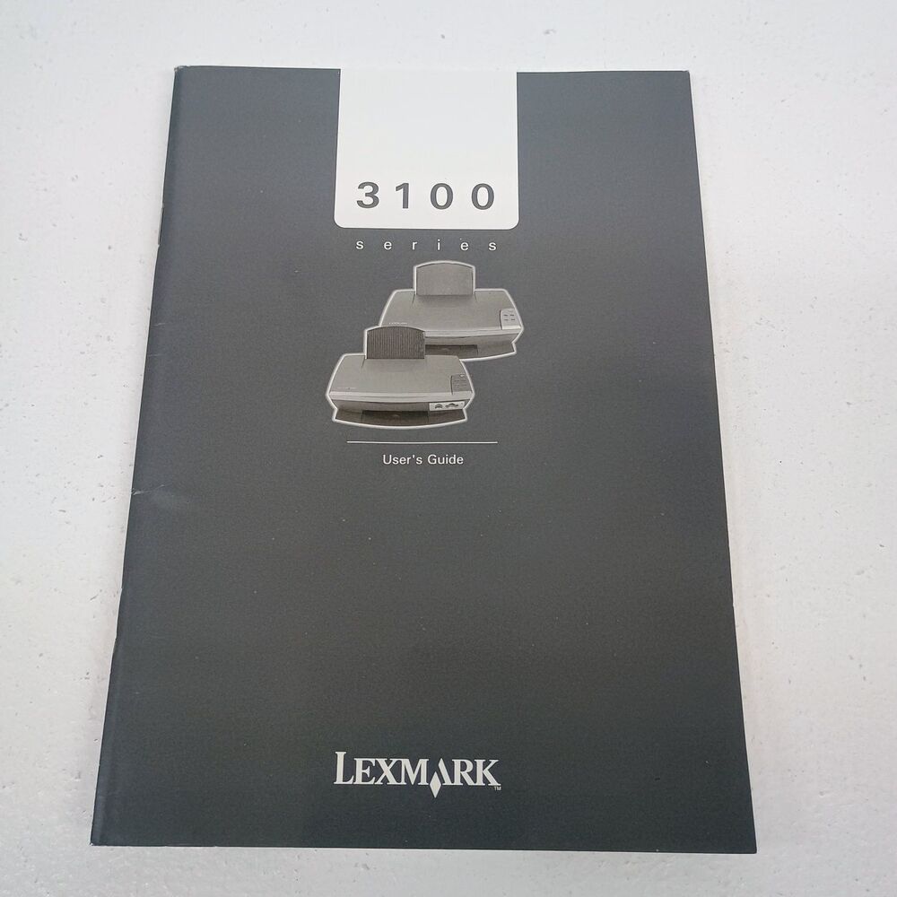 Lexmark Manual 3100 Series All-in-One Printer 2003 Illustrated Paperback